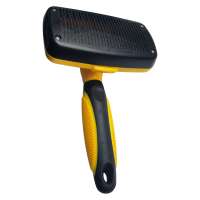 Self Cleaning Slicker Brush Shedding Grooming Tool Gently Removes Loose Undercoat for Pets