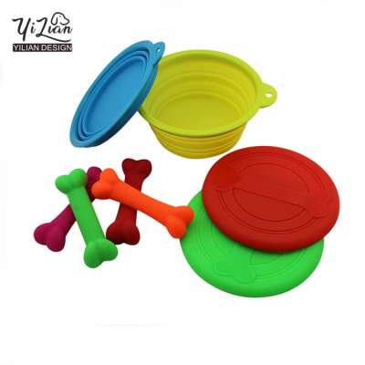 Pet supplies natural rubber stock bones dog petbone for dog play toy tooth care colors